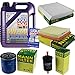 Produktbild Filter Set Inspektionspaket 5 Liter Liqui Moly Motoröl Leichtlauf High Tech 5W-40 MANN-FILTER Innenraumfilter Kraftstofffilter Luftfilter Ölfilter