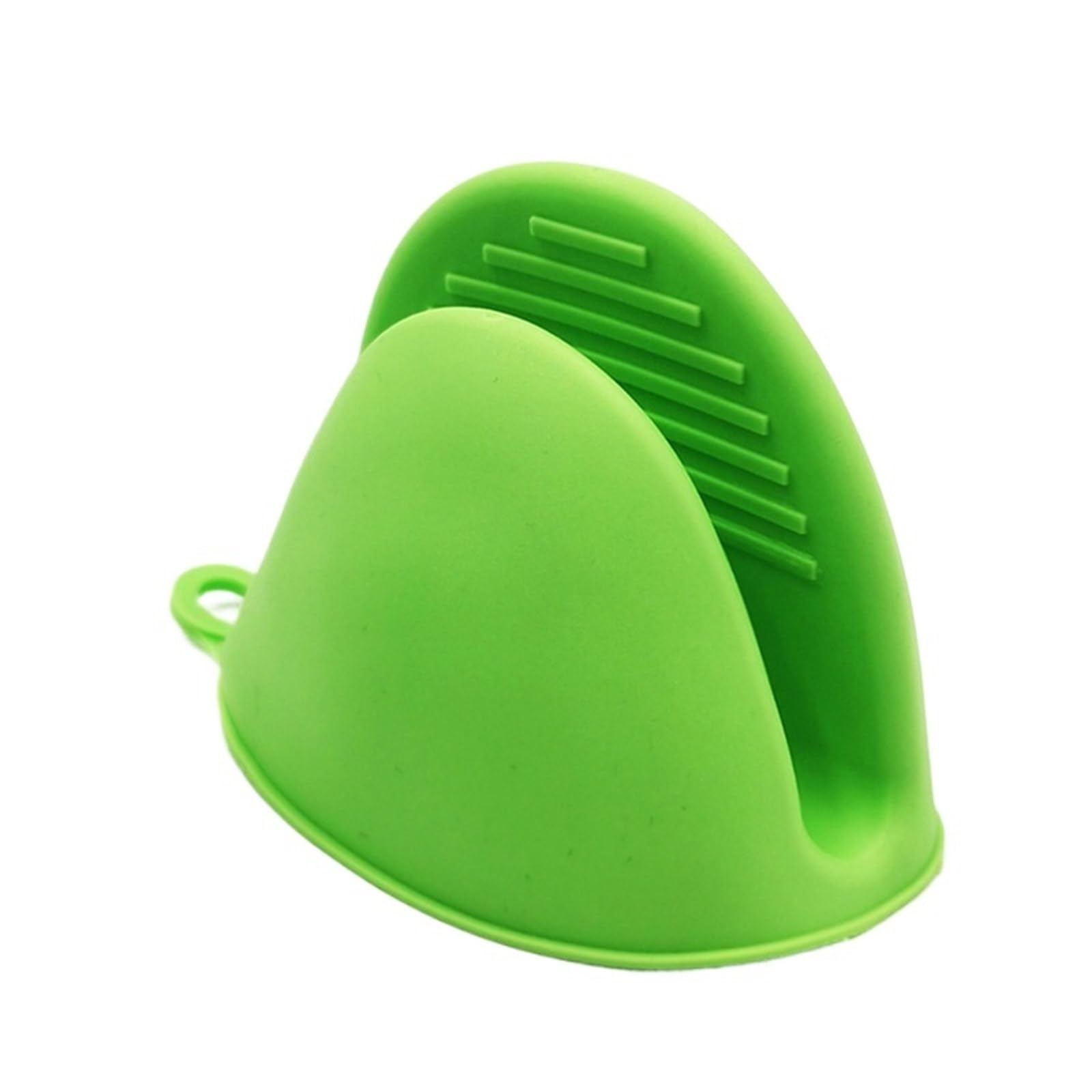 2pcs Thicken Baking Silicone Oven Mitts Microwave Glove Heat Insulation Anti-slip Bowl Pot Clips Kitchen Gloves For Cooking & Baking(2pcs-green)