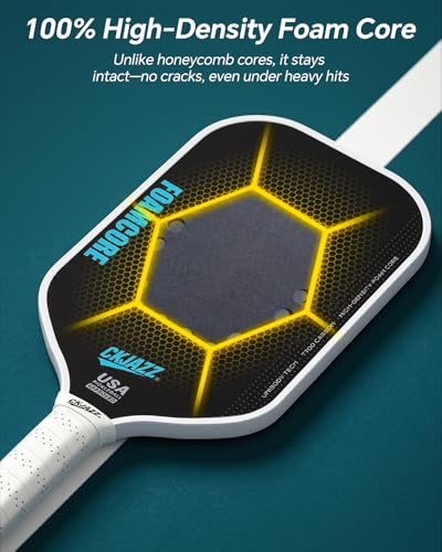 Image of Pickleball Paddle - Carbon Fiber Pickleball Paddle - 100% Foam Core Performance Paddle