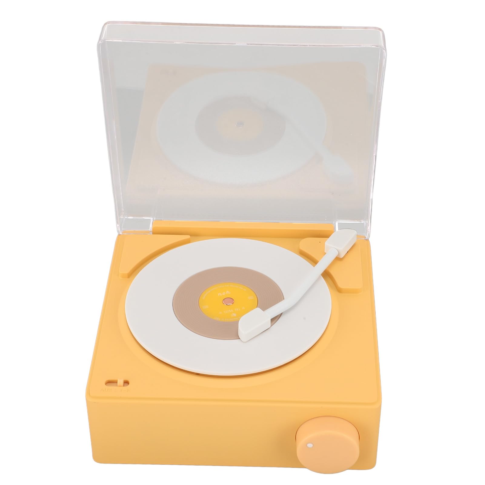 Reloj Despertador con Altavoz Bluetooth, Reloj Multifuncional de Diseño Retro para Dormitorio, Hogar y Oficina, 1200mAh (Yellow)