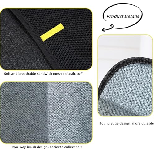 Image of 3pcs Pet Hair Removal Glove for Cats & Dogs, 2025 New Upgrade Efficient Grooming Gloves for Pet Hair, Reusable Cat Dog Electrostatic Hair Remover Grooming Glove Tool