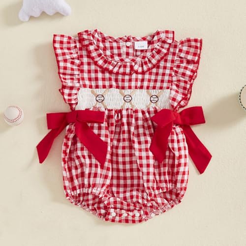 My First Christmas Baby Girl Outfit Infant Plaid Bubble Romper Shamrock Embroidery Irish Day Spring Clothes2