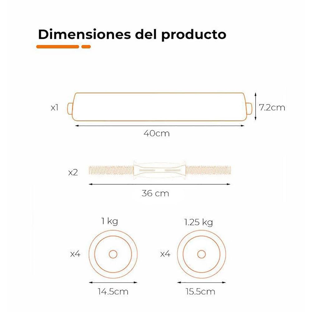 Kit Manubrio V2 + Barra + Kettlebell 10 kg Xiaomi FED, 10 kg, Modulabili, Multifunzione, Impugnatura ergonomica