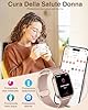 Erkwei Orologio Smartwatch Donna con Effettua/Risposta Chiamate 4 Cinturini 1,83" Orologio Donna Contapassi Frequenza Cardiaca Sonno 110+ Sportive Smart Watch per Android/iOS, Oro Rosa