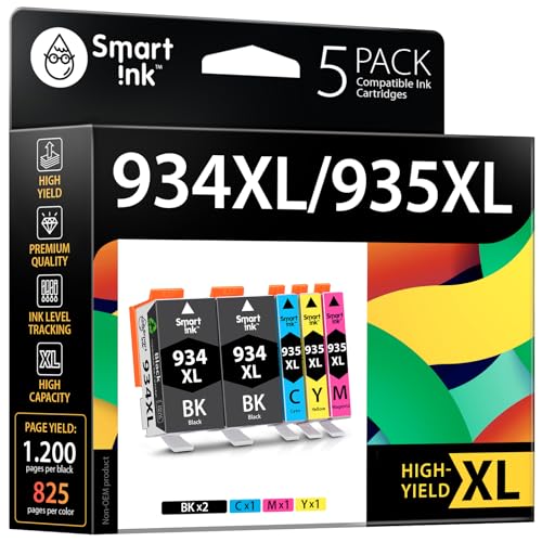 Encre HP 934XL 935XL haute capacité Smart Ink pour des impressions nettes sans bavure