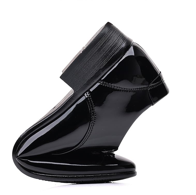 Men's Shiny Patent Leather Dress Shoes Mens Breathable Comfortable Business Lace Up Oxford Shoes Comfort Hand Stitched Business Formal Derby Shoes4