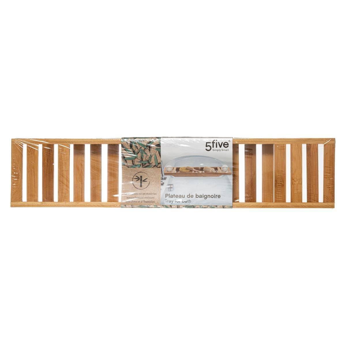 5five - Bandeja para bañera 70x15cm bambú