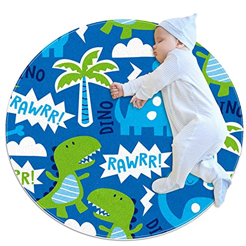 Alfombra infantil de dinosaurio para decorar habitaciones y cuartos de juego 2