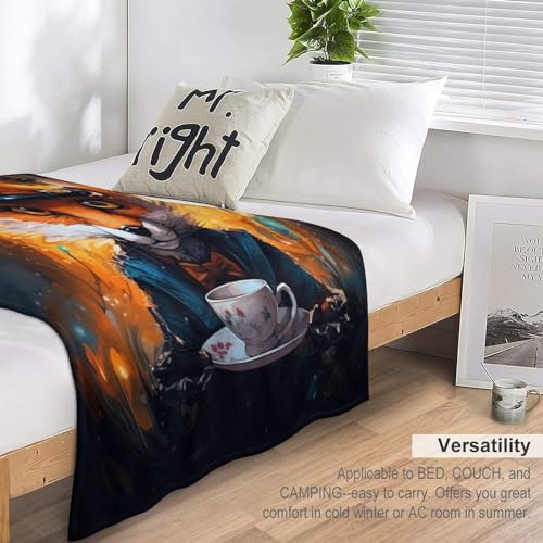 Couverture canapé renard de qualité supérieure flannel moelleuse 150x200 - 7