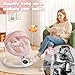 Soobaby Baby Swing for Infants,Electric swingfor Babies,Portable Swing for Baby Boy Girl,Remote Control Indoor Baby Rocker with 5 Sway Speeds,Music and Bluetooth,Hot Pink
