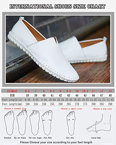 Image of Men's Genuine Leather Loafer Shoes Slip On Soft Walking Driving Shoes