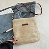 MLPKOI 1 Sac à Bandoulière en Paille pour Femme, Style Boho Sac à de Plage Tout Assorti pour l'été, Loisirs Pochette Bandoulière Femme pour Plage, Voyage et Vacances #5
