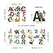 Alphabet Wall Decals, H2MTOOL Removable Animal ABC Educational Wall Stickers for Kids Nursery Room Decor (Alphabet)