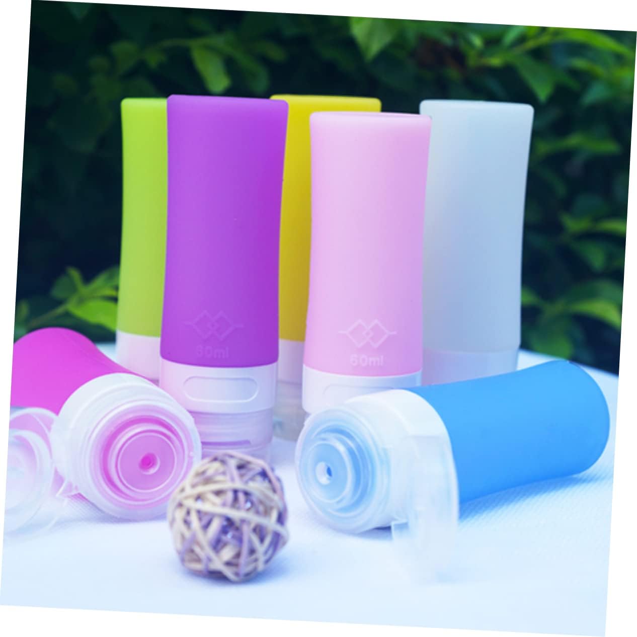 38ml Blue Silicone Travel Bottle with Wide-mouth Refillable Design image 5