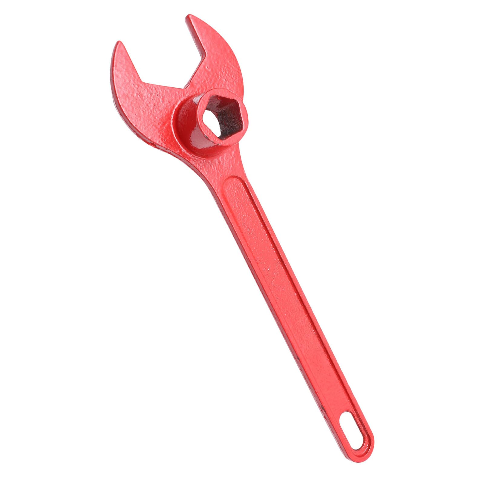 Ipetboom Llave para Hidrantes de Emergencia Grande Roja Herramienta Hexagonal Multifunción Revestimiento Horneado Resistente Intemperie Compatible con Conexiones de Incendio Exteriores