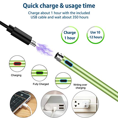Stylus Pen for Touch Screens, Active Pen Digital Pencil Fine Point Compatible with iPhone iPad and Other Tablets