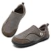 Imagen de SMajong Zapatos Diabéticos Hombre Mujer Ajustable Marrón 37 EU