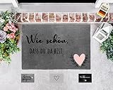 ElbFuchs® ECO Fußmatte 40x60 cm, Fussmatte außen und innen geeignet, Schmutzfangmatte waschbar und rutschfest, Fußabtreter aus recyceltem PVC für den Aussenbereich, Haustür und Innenbereich