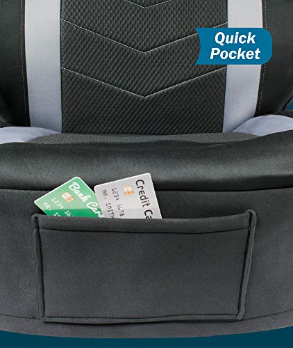 Eurow Universal Fit Wetsuit Vehicle Seat Covers, Water Repellent SCR Material, Protects Seats from Spills, Sweat & Wear, Cinch-Fit, Airbag Compatible, Front Pocket for Storage, 2-Pack - Thumbnail 3