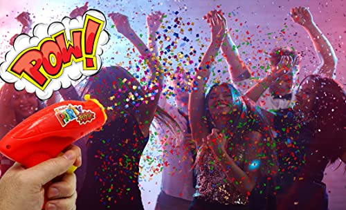 Image of JA-RU Confetti Poppers for Kids (6 Pack) Colorful Party Poppers Confetti Shooters, Confetti Gun, Party Favors for Gender Reveal, Wedding, Birthday & New Year's Eve | 955-6s
