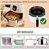 Air Fryer Magnets Silicone Buckle for Parchment Paper Liners, High-Temp Resistant Air Fryer Accessories, Lock Paper from Heating Element or Covering Food, Prevent Burning & Uneven Cooking (12) #3