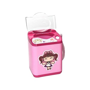 Automatic Makeup Brush Cleaner, Mini Electronic Washing Machine Device for Beauty Blender Sponges and Cosmetic Brushes, Portable Plastic Cleaning Tool with Drain Hose As Shown