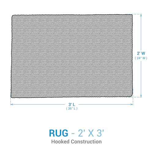 Tapete decorativo rectangular 2x3 pies Park Designs miniatura 3