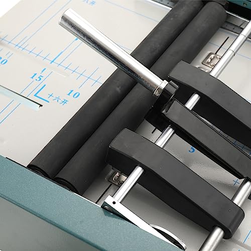 ECUTEE A3 Folding Binding Machine Manual Paper Booklet Folder 110V Booklet Making Machine Folding Staple Book Binding Machine Pamphlet Stapler for Printing Factories and Schools - Thumbnail 2