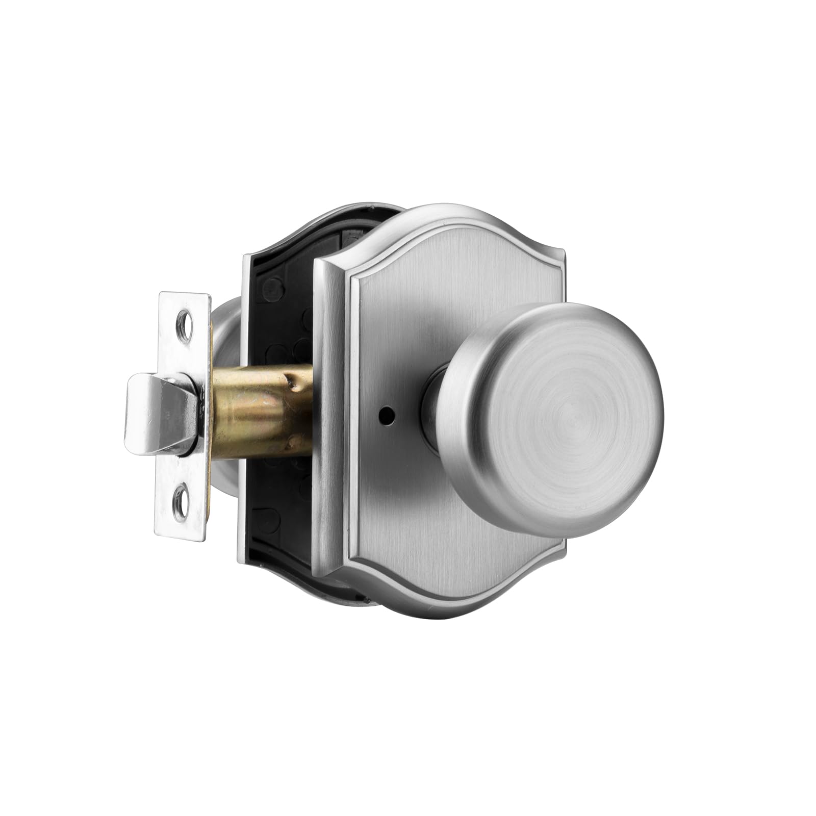 Black Privacy Door Knob with Push Lock - FREE SHIPPING -14