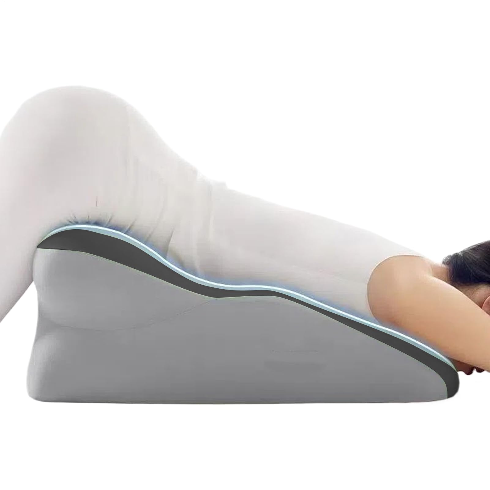 Almohada Cuña Cama Cojín De Espuma Viscoelástica, Soporte De Cuello Y | Almohada Cuña Ergonómica para Dormir Adultos Ayuda Para Dormir, Reflujo Ácido, Ronquidos