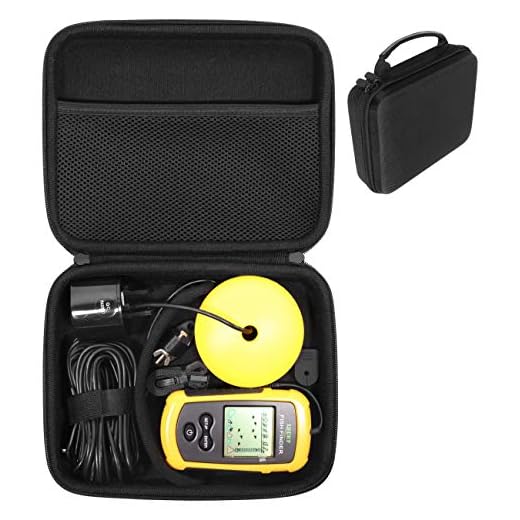 CaseSack Case for Lucky Handheld Fish Finder, All in one Organizer for Fish Finder, Fishing Kayak Fishing Finder, Fishing Gear, Also Good for Venterior, RICANK
