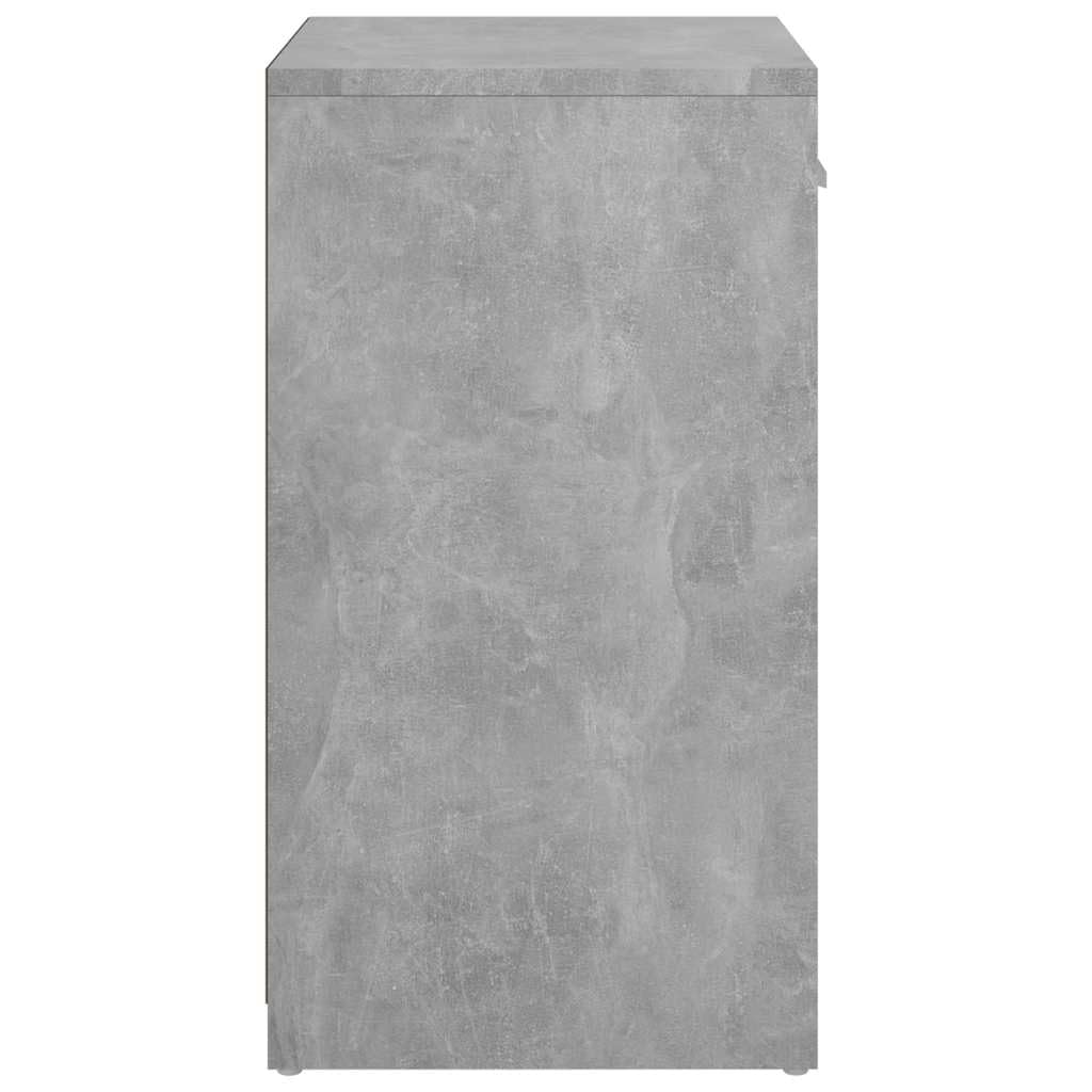 Szafka na buty, betonowa, szara, z materiału drewnopochodnego ze sztucznej skóry, powierzchnia siedziska 94,5 x 31 x 57 cm, nowoczesna szafka na buty do przedpokoju i wejścia, regał na buty