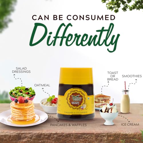 Image of Nature's Nectar Natural Honey | 100% Pure Honey | Plain Honey | 250gm Bottle