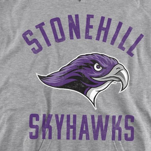 LOGOVISION Stonehill College Large Youth Kids Boy/Girls Pull-Over Hoodie2
