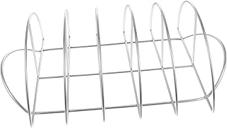 EXQUIMEUBLE Conjunto de aço inoxidável para churrasco de carne, 1 peça, aço inoxidável, antiaderente, grelha, grelha, grelha, grelha, grelha, grelha, grelha, grelha, grelha, suporte para costela