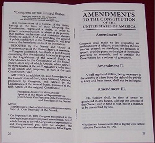 U.s. Constitution And Declaration Of Independence (Set Of 25 Pocket Booklets) #TOP2