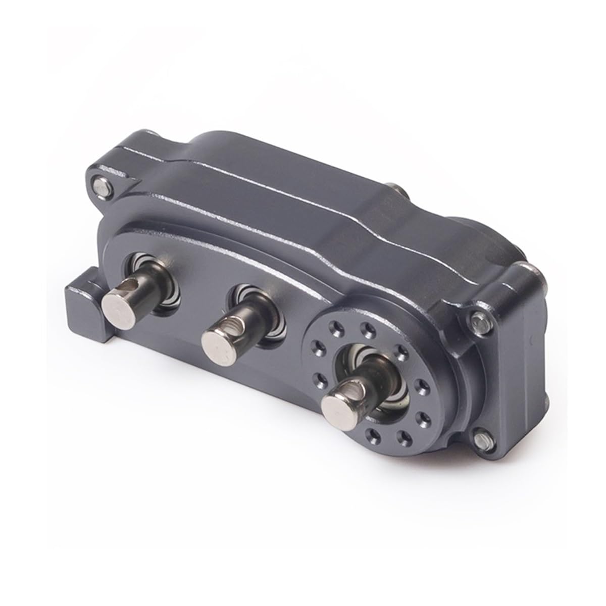 Bearings Replacement Metal Transfer Case with for 1/10 10 Chassis Planetary Gear Transmission(Grey)