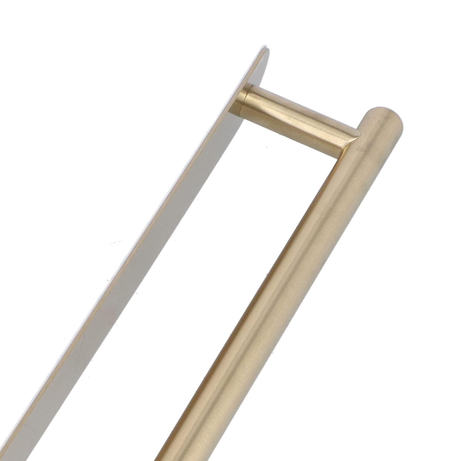 Toallero Individual de Acero Inoxidable 304 con Acabado Cepillado, Soporte Adhesivo para Baños y Cocinas (60cm)