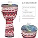 FF Bonfires 8.5-Inch African Drum - Durable PVC Djembe Drums Adults, Multicolor Uneteenth African Drums Percussion Instrument West African Style Djembes Music Healing Instrument for Beginner