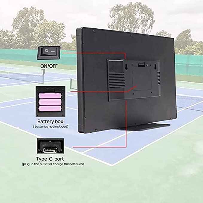 Marcador electrónico digital para tenis con mando miniatura 6