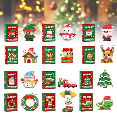 Weihnachts-Mikrobausteine Santa Claus Rentier Puzzle Zusammenbau...