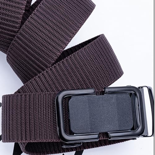 Nylon Woven Belt For Men With Adjustable Auto Slide Buckle For Hiking And Daily Wear Camping Gear Belt3