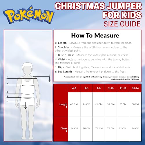 Pull de Noël Pokémon pour garçon en tricot col rond