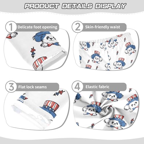 Dog USA Head Girls Leggings Athletic Pants Tights Stretch Bottom3