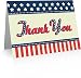 Patriotic Thank You Cards (24 Fold-over Cards and Envelopes)