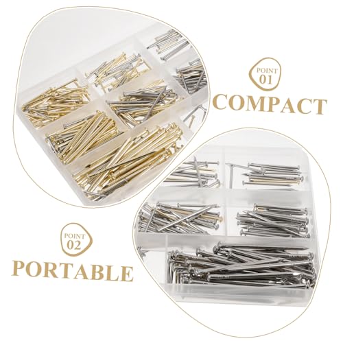 Image of Mipcase 400pcs Assorted Picture Hanging Nails Wall Mounting Hardware Finishing Nails for Artwork and Frame Display Easy Installation Included