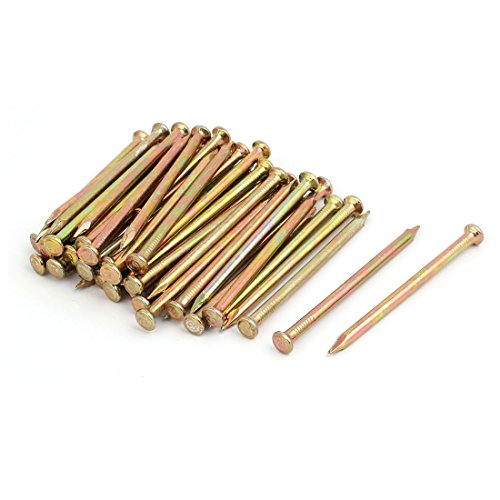 Aexit Fiber Concrete Fastener Cement Wall Steel Point Tip Wire Nails 80mm Length 50PCS Model:13as342qo492