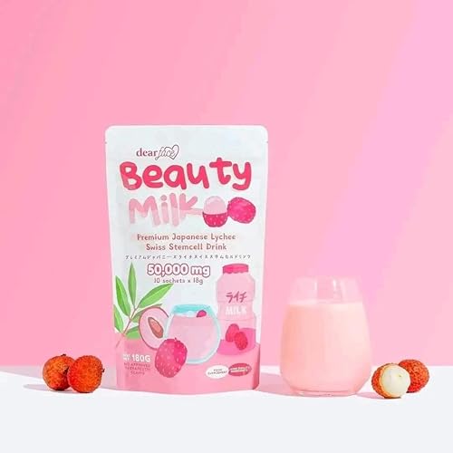 Miniatura 2 de Beauty Milk Premium Lichi Japonés Bebida de células madre suizas 50,000 mg - 10 sobres