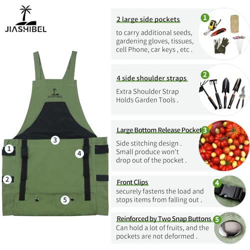 Jiashibel JS-092701 Gardening Apron With Pockets thumb #2