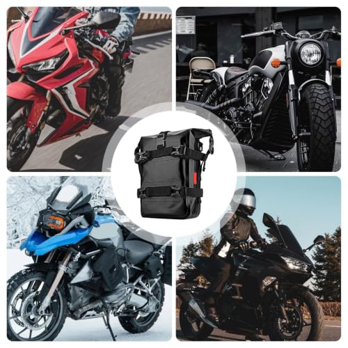 Compartimentos de acceso rápido en bolsa para moto 6
